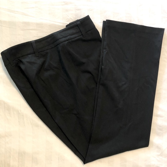Ladies Black Straight Leg Dress Pants Size 12 - Picture 1 of 4